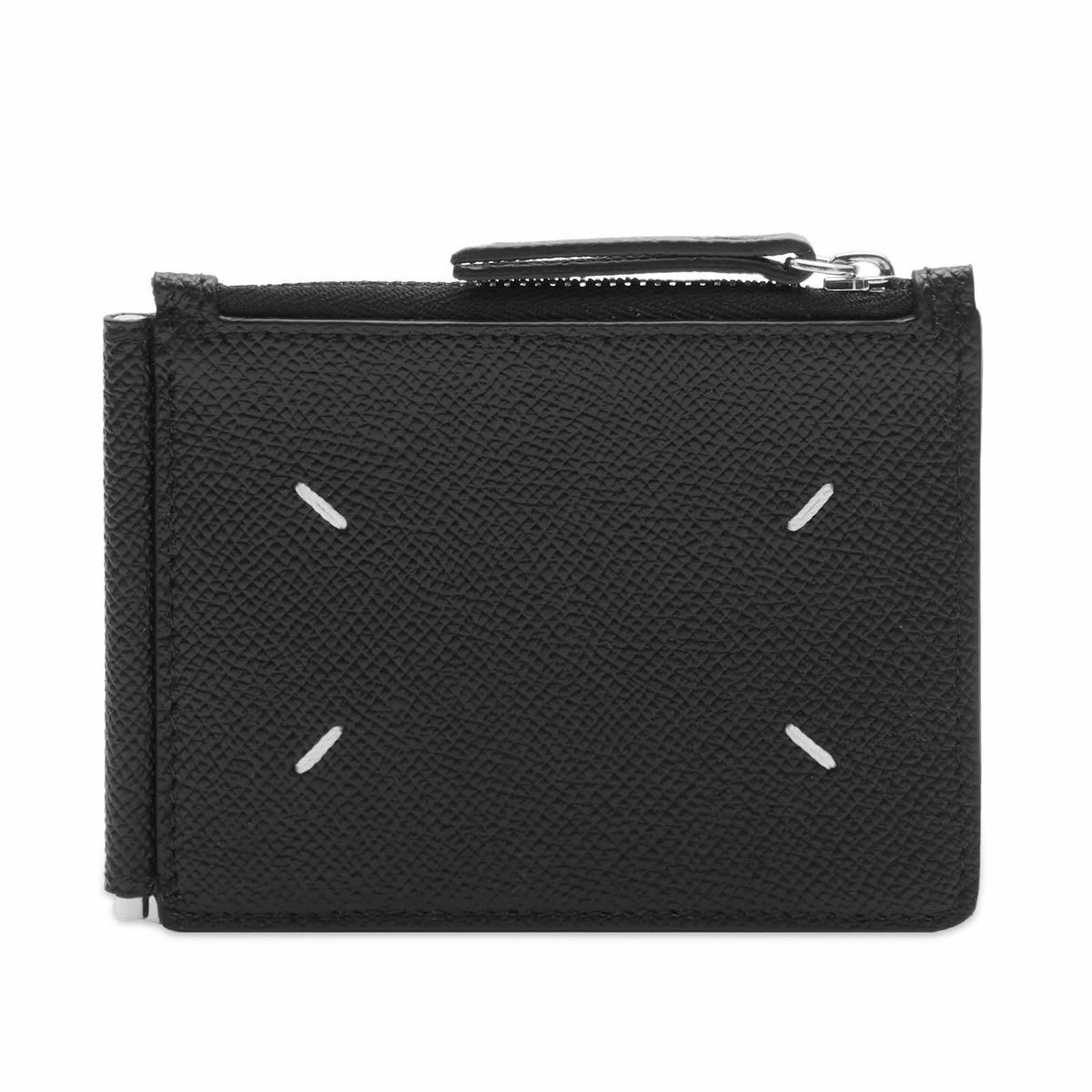 Maison Margiela Men's Grain Leather Money Clip Wallet in Black Maison ...