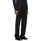 Lanvin Black Wool Pleated Trousers