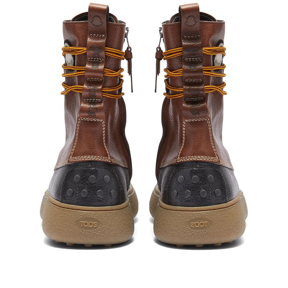 Tod’S X Moncler X Palm Angels Leather Boot, Brown Moncler Genius 8 Moncler Palm Angels X Tod main image 3