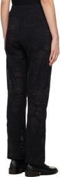 Y's Black Graphic Trousers