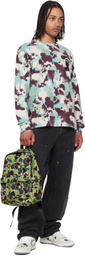 BAPE Khaki New ABC Milo All Friends Medium Backpack