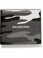 Balenciaga - Logo and Camouflage-Print Textured-Leather Billfold Wallet