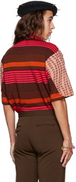 Anna Sui SSENSE Exclusive Orange Stripe Polo