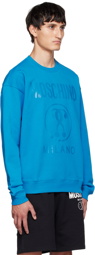 Moschino Blue Double Question Mark Sweatshirt