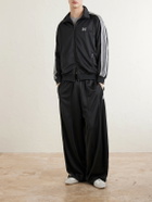 Needles - H. D. Logo-Embroidered Tech-Jersey Track Pants - Black