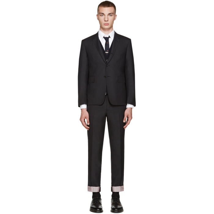 Photo: Thom Browne Grey Wool Classic Suit
