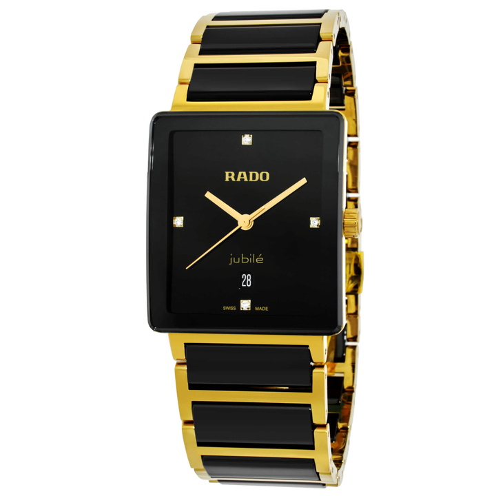Photo: Rado Integral Quartz Diamond Black Dial Watch R20256712