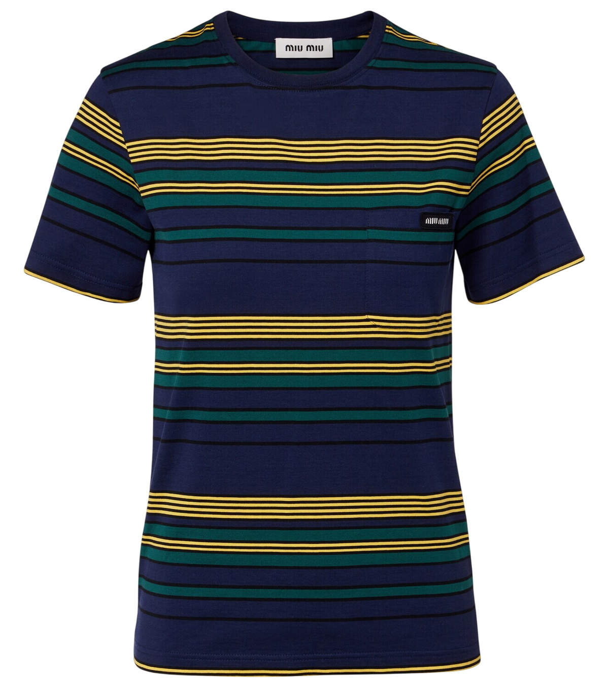 miu miu Tシャツ ノベルティー miu miu Tシャツ ノベルティー Miu Miu logo-embroidered T-shirt