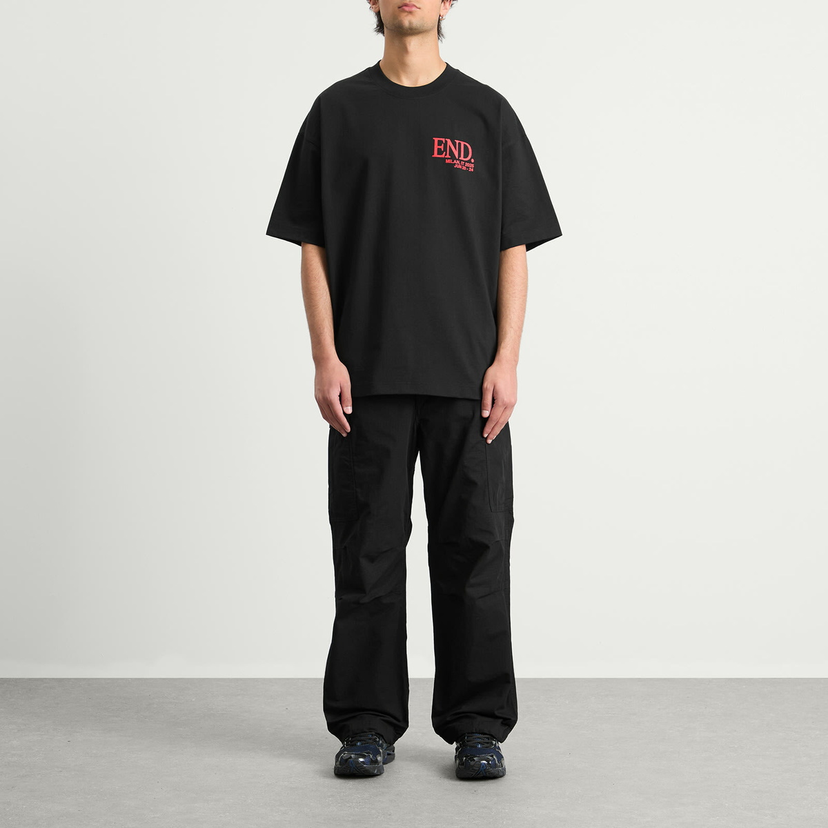 END. SS26 Milan Fashion Week T-Shirt in Black