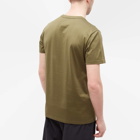 Moncler Men's Double Badge T-Shirt in Khaki