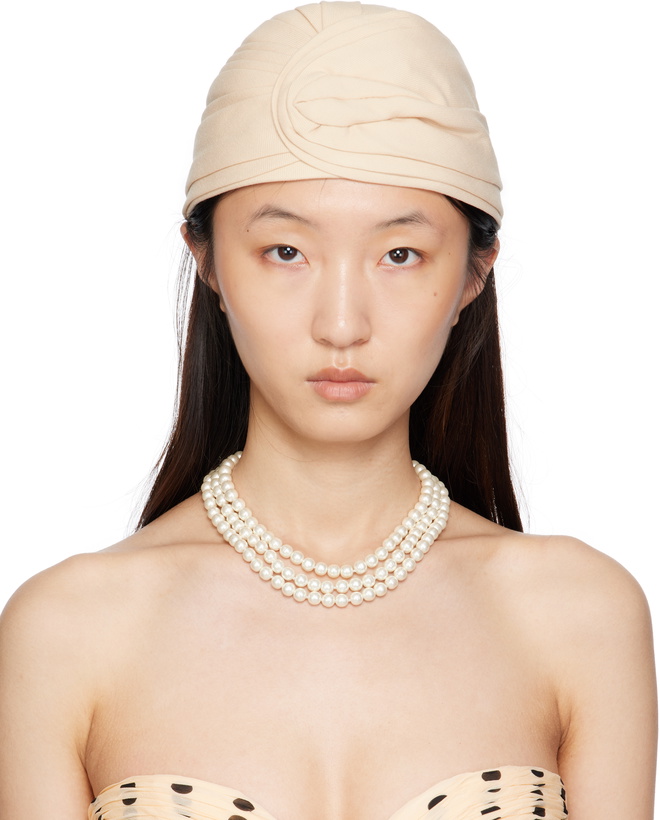 Photo: Valentino Garavani Beige Rigid Wool Hat