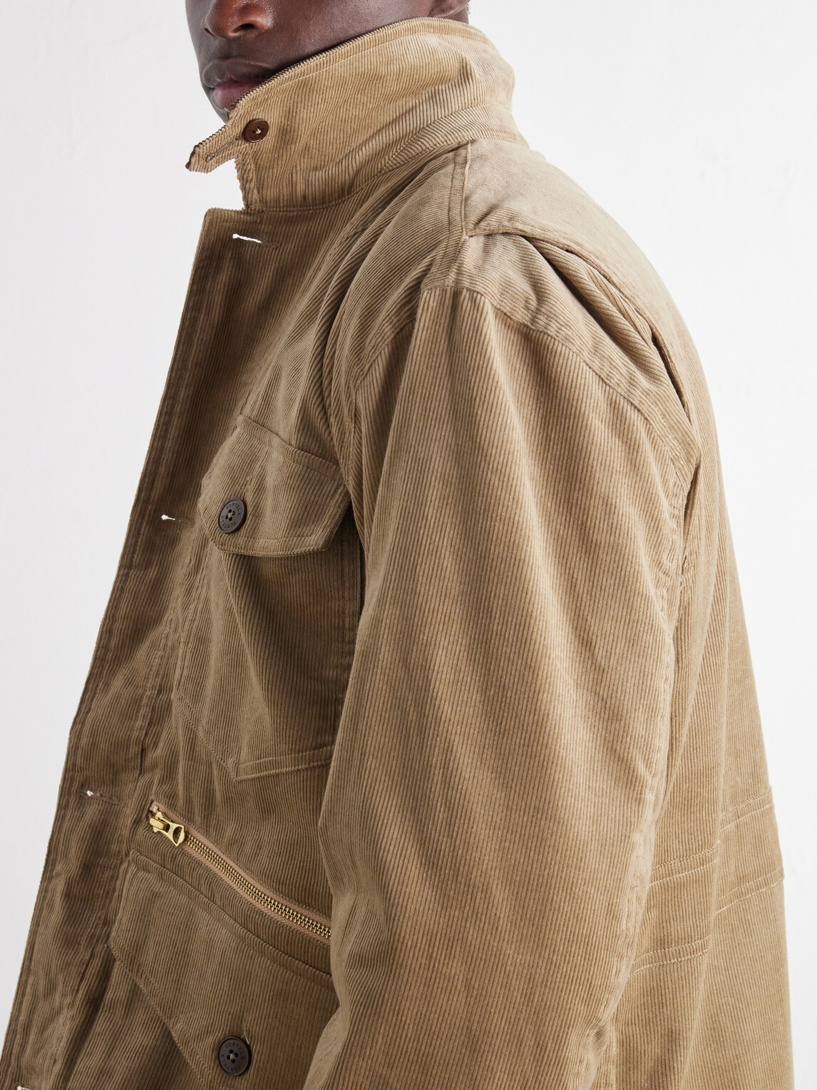 Fortela - Ottawa Cotton-Corduroy Jacket with Detachable Liner - Green