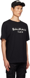 Balmain Black Print T-Shirt