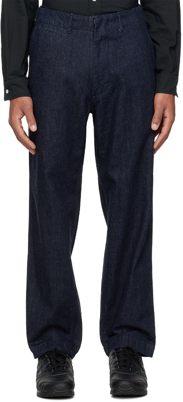Photo: nanamica Navy Wide Jeans