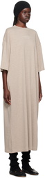 Fear of God ESSENTIALS Beige 3/4 Sleeve Midi Dress