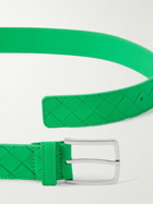 Bottega Veneta - 3.5cm Intrecciato Leather Belt - Green