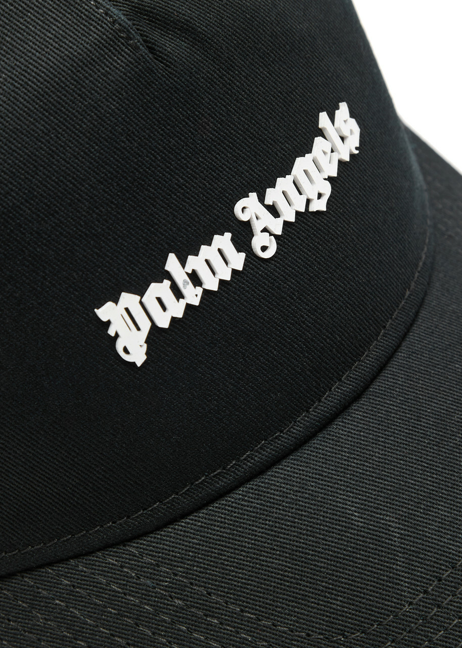 Palm Angels Logo-appliqué Cotton cap - Black - One Size Palm Angels