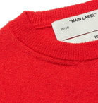 Off-White - Intarsia Cotton-Blend Sweater - Red