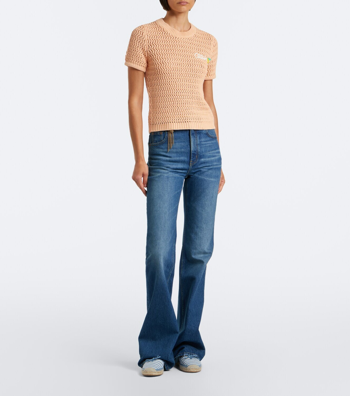 Chloé Crocheted cotton top