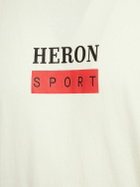 HERON PRESTON Logo Print Cotton Jersey T-shirt