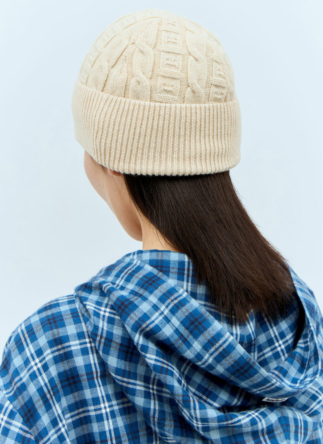 Acne Studios Cable Knit Beanie Hat