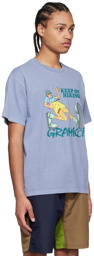 Gramicci Blue Cotton T-Shirt