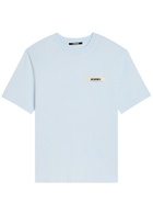 Jacquemus Le T-shirt Gros Grain Cotton T-shirt Light Blue