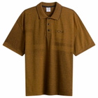 Polar Skate Co. Men's Surf Polo in Black/Caramel