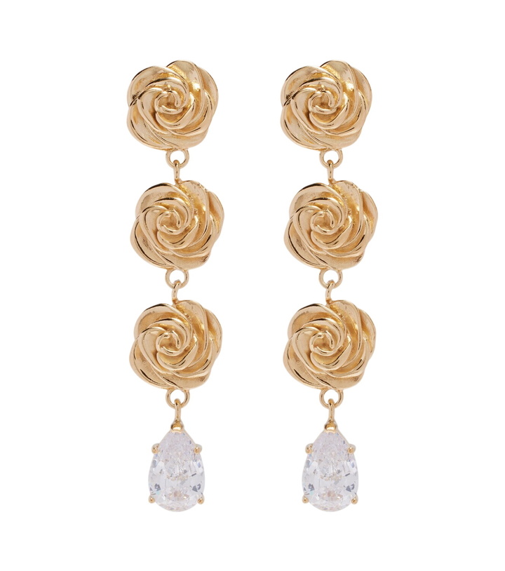 Photo: Magda Butrym Crystal-embellished gold-plated drop earrings