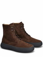 TOD'S - Suede Lace-up Boots