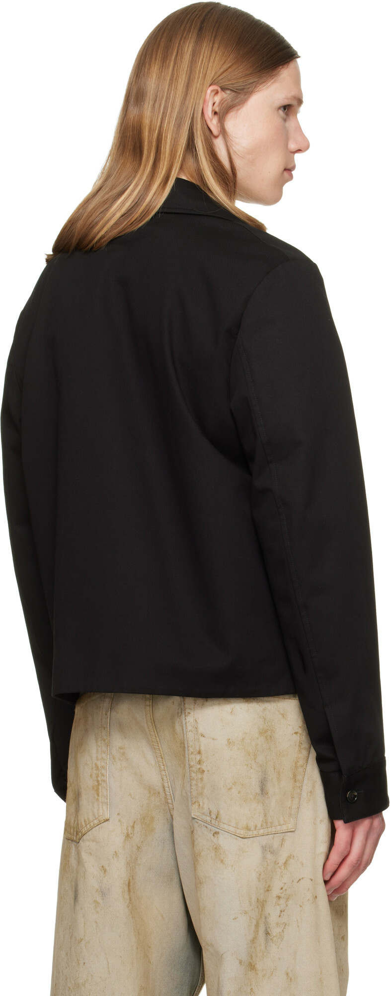 AMIRI Black Script Collar Shirt Jacket