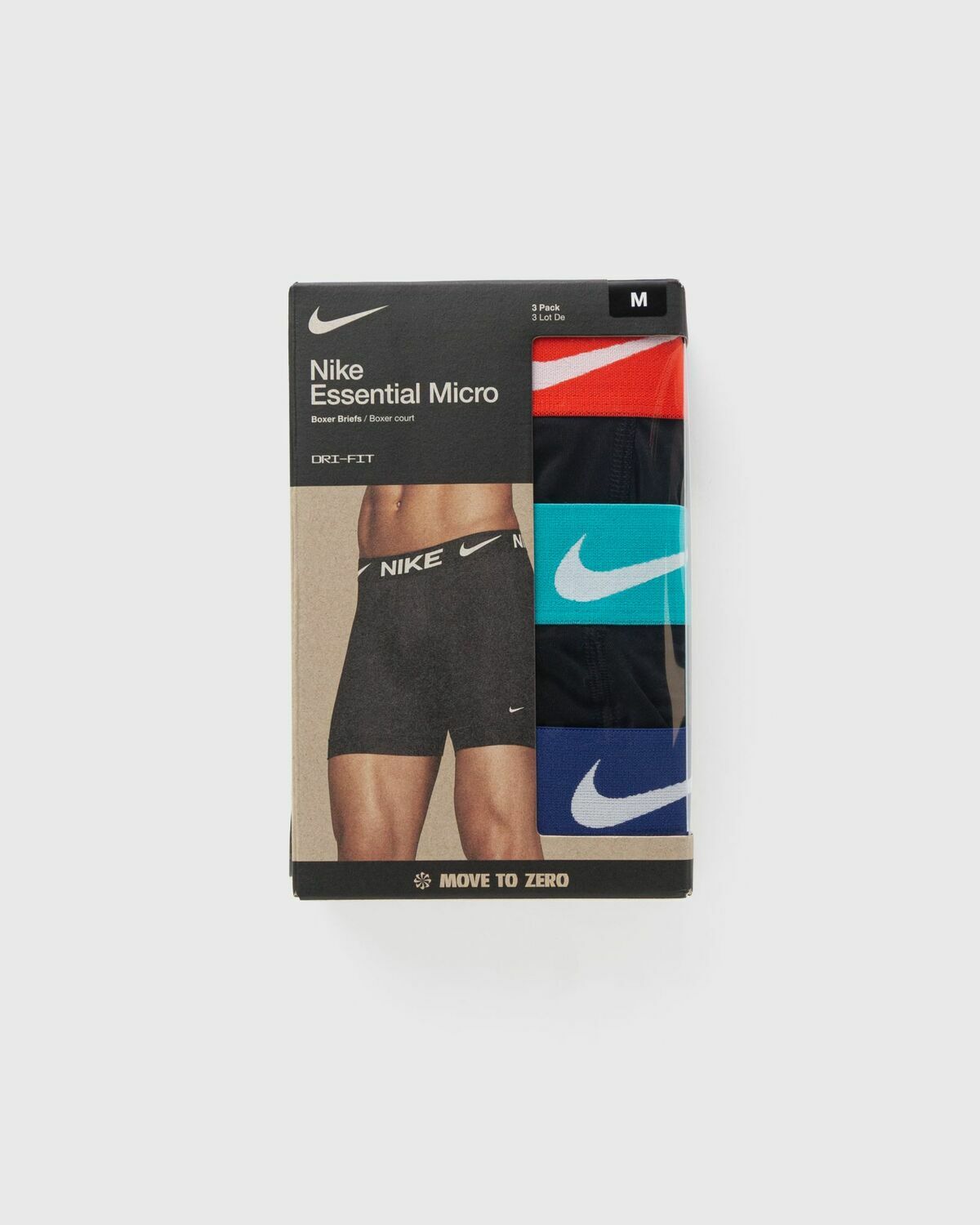 Nike ESSENTIAL MICRO BOXER BRIEF 3PK black/multi Mens Boxers & Brief