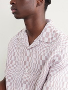 Corridor - High Focus Camp-Collar Checked Cotton Shirt - Red