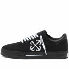 Off-White Men's Vulcanzied Canvas Sneakers in Black/White