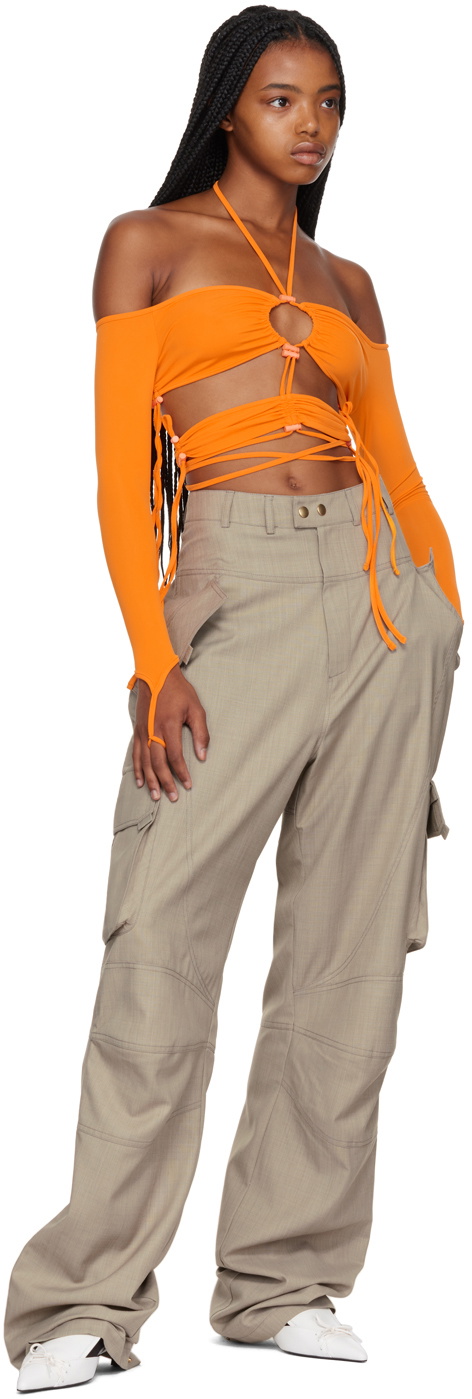 BONBOM Orange Angele Long Sleeve T-Shirt