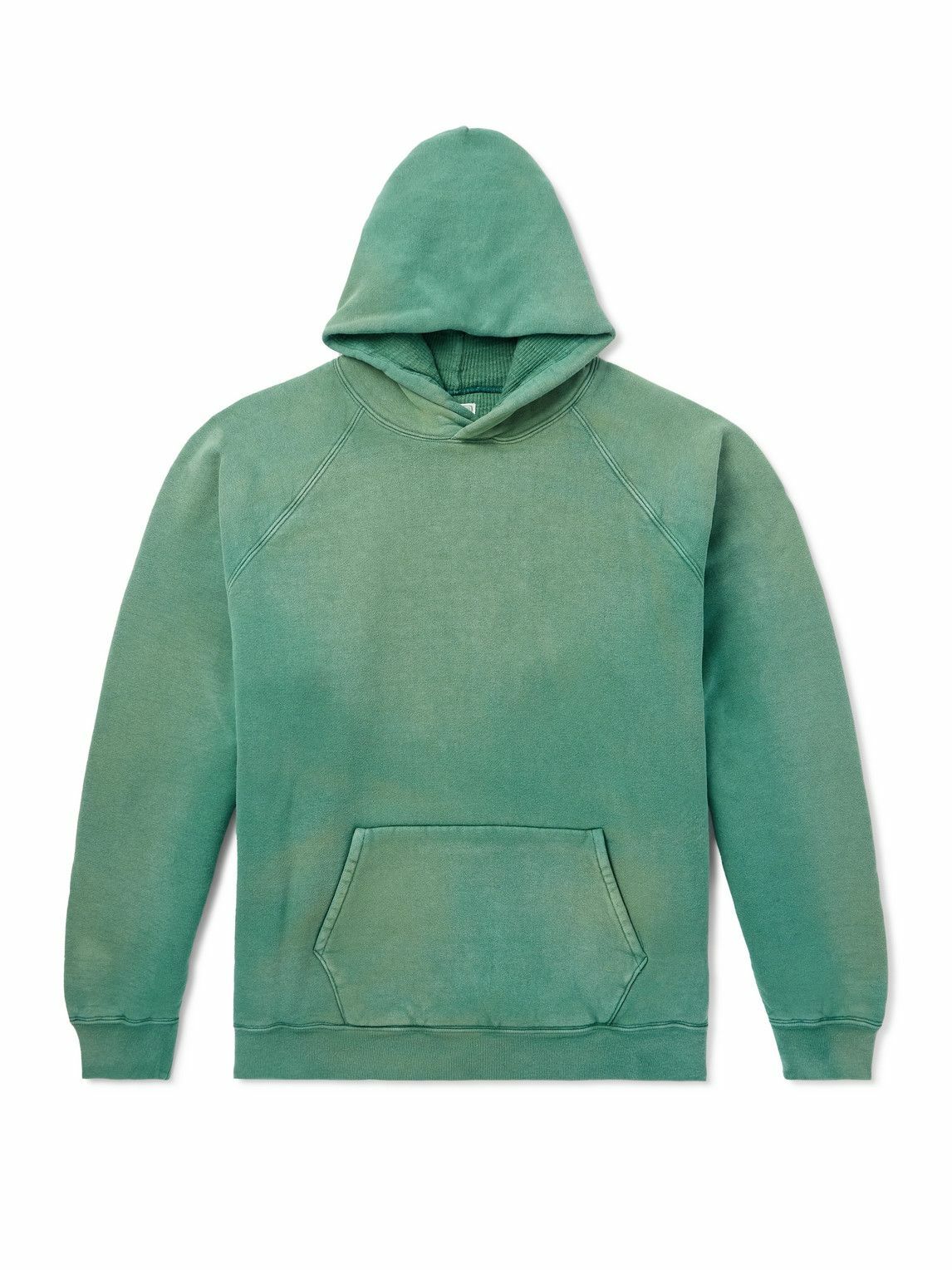 A.PRESSE - Cotton-Jersey Hoodie - Green A.PRESSE