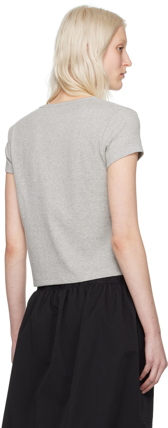 Nothing Written Gray Preta T-Shirt