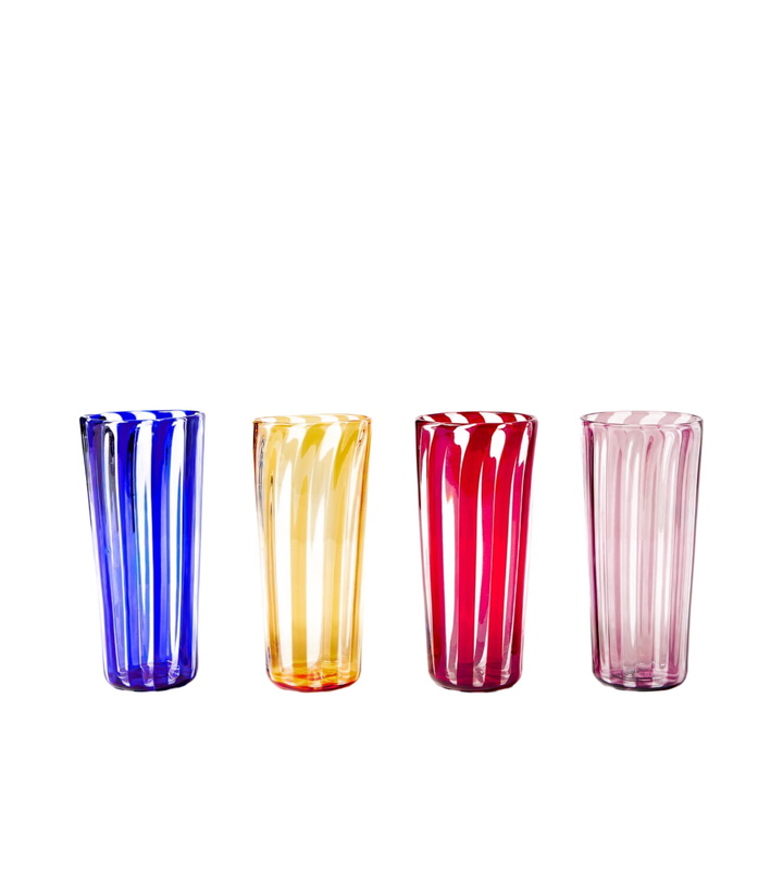 Photo: Akua Objects Augusta Large set of 4 striped glasses