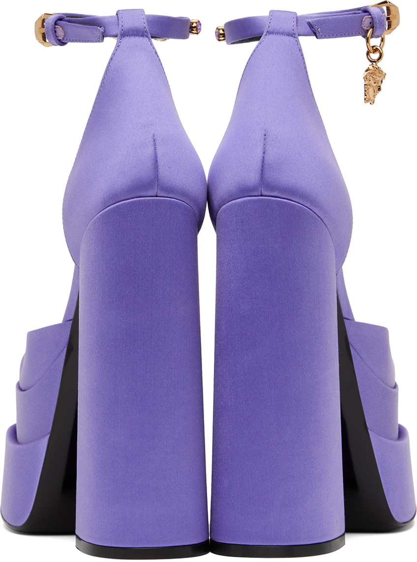 Versace Purple Medusa Aevitas Heels Versace 3621