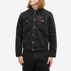RASSVET Men's Lined Denim Jacket in Black