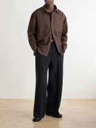 Jacquemus - Simon Logo-Embroidered Denim Shirt - Brown