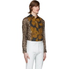 Dries Van Noten Multicolor Animal and Floral Print Shirt