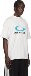 Balenciaga White Loop Sports Icon Medium Fit T-shirt