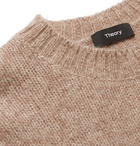 Theory - Highland Gaston Slim-Fit Mélange Alpaca-Blend Sweater - Camel