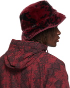 adidas x IVY PARK Reversible Burgundy Faux-Fur Bucket Hat
