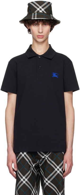 Photo: Burberry Black Cotton Polo