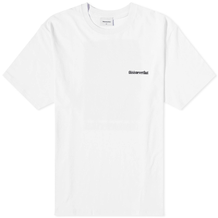 Photo: thisisneverthat Men's Rose T-Shirt in White