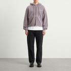 MKI Men's Uniform Zip Hoody in Pigment Raisin