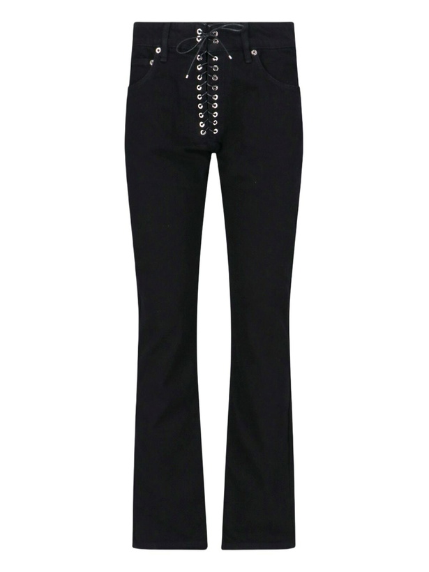 Photo: Ludovic de Saint Sernin lace-up Jeans