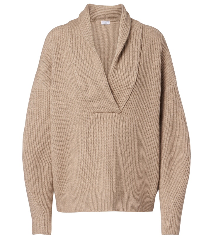 Photo: Brunello Cucinelli Ribbed-knit cashmere sweater
